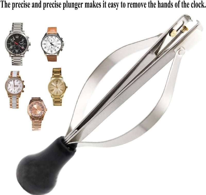 TICFROG Store Watch Hands Repair Tool Kit, Watchmakers Wristwatch Repair Tools with 3PCS Watch Hand Pressers Pusher,Removers Lever Minute Second Hand Removal, Puller Plunger Set - Image 4